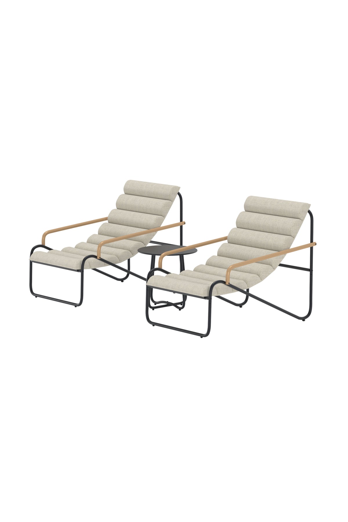 Ithaka loungegrupp antracitgrå/beige
