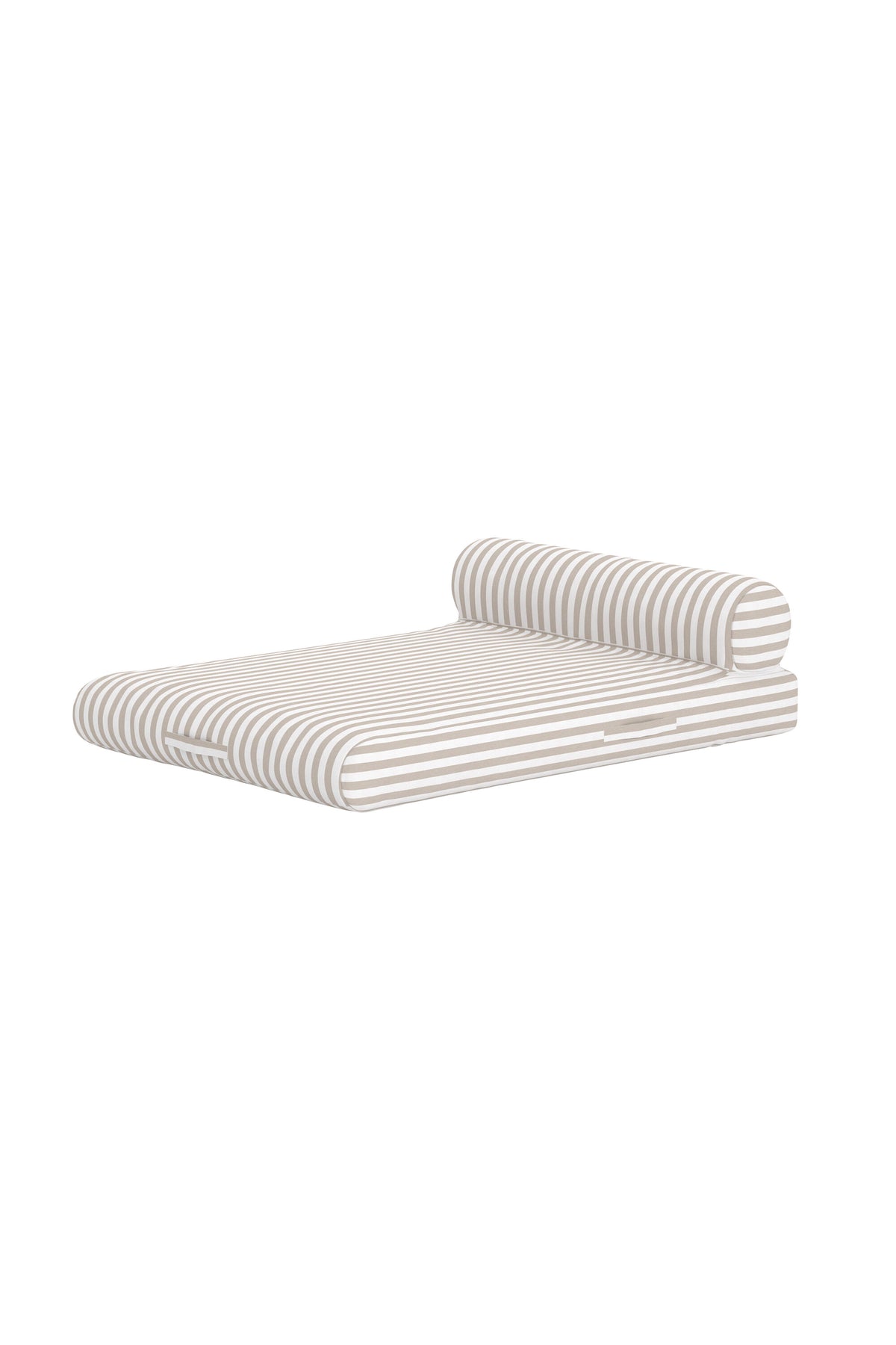 Redang uppblåsbar solsäng 188x135x22 + Ø29 cm vit- och beigerandig