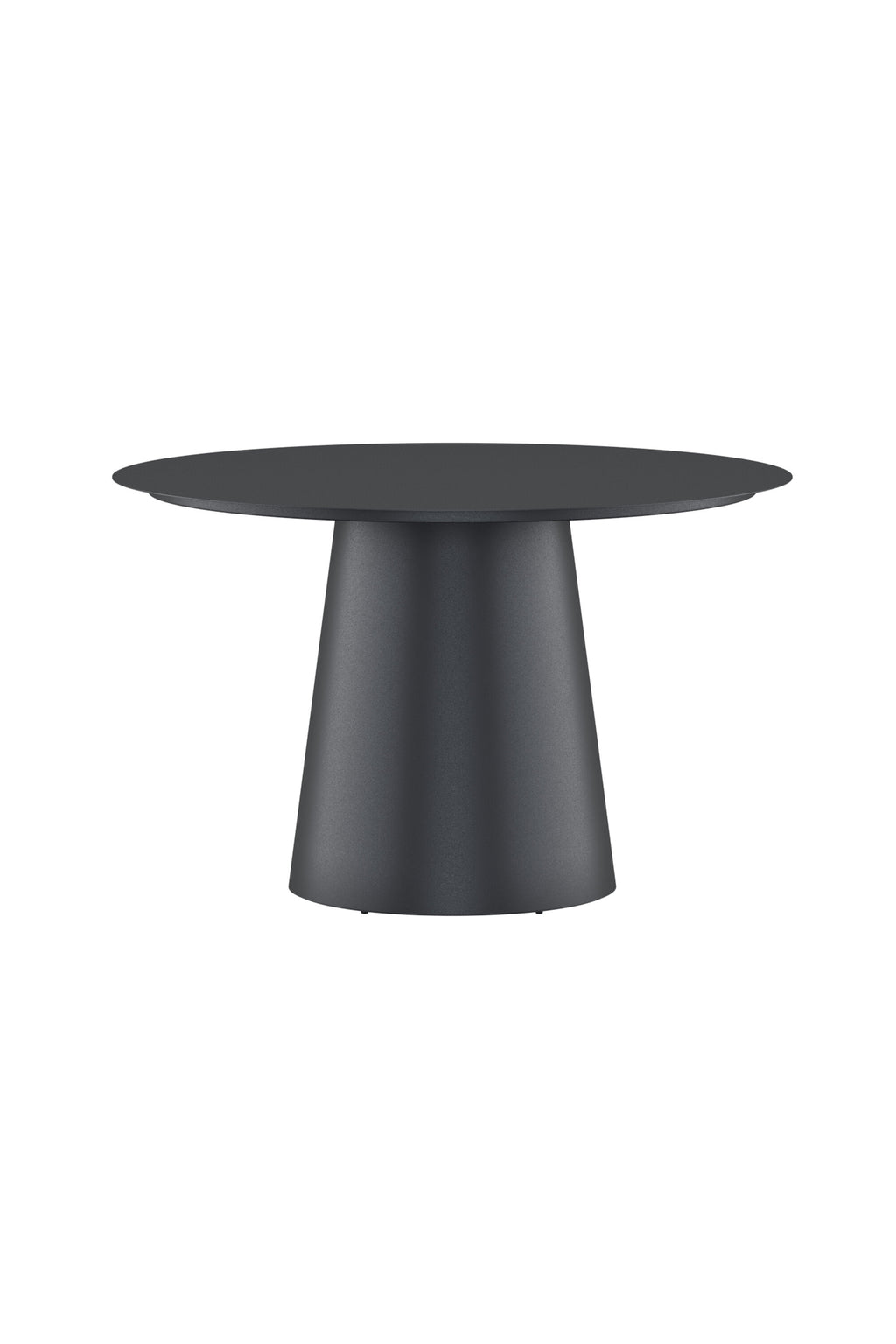 Lanzo runt matbord Ø120 cm svart aluminium