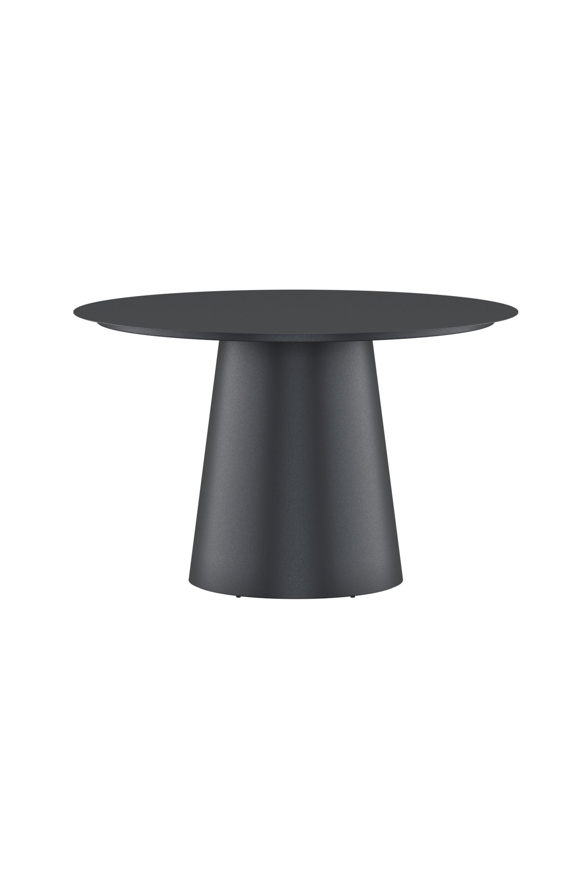 Lanzo runt matbord Ø120 cm svart aluminium