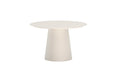 Lanzo runt matbord Ø120 cm beige aluminium