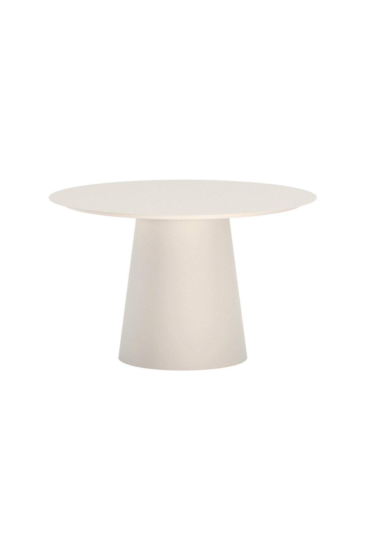 Lanzo runt matbord Ø120 cm beige aluminium