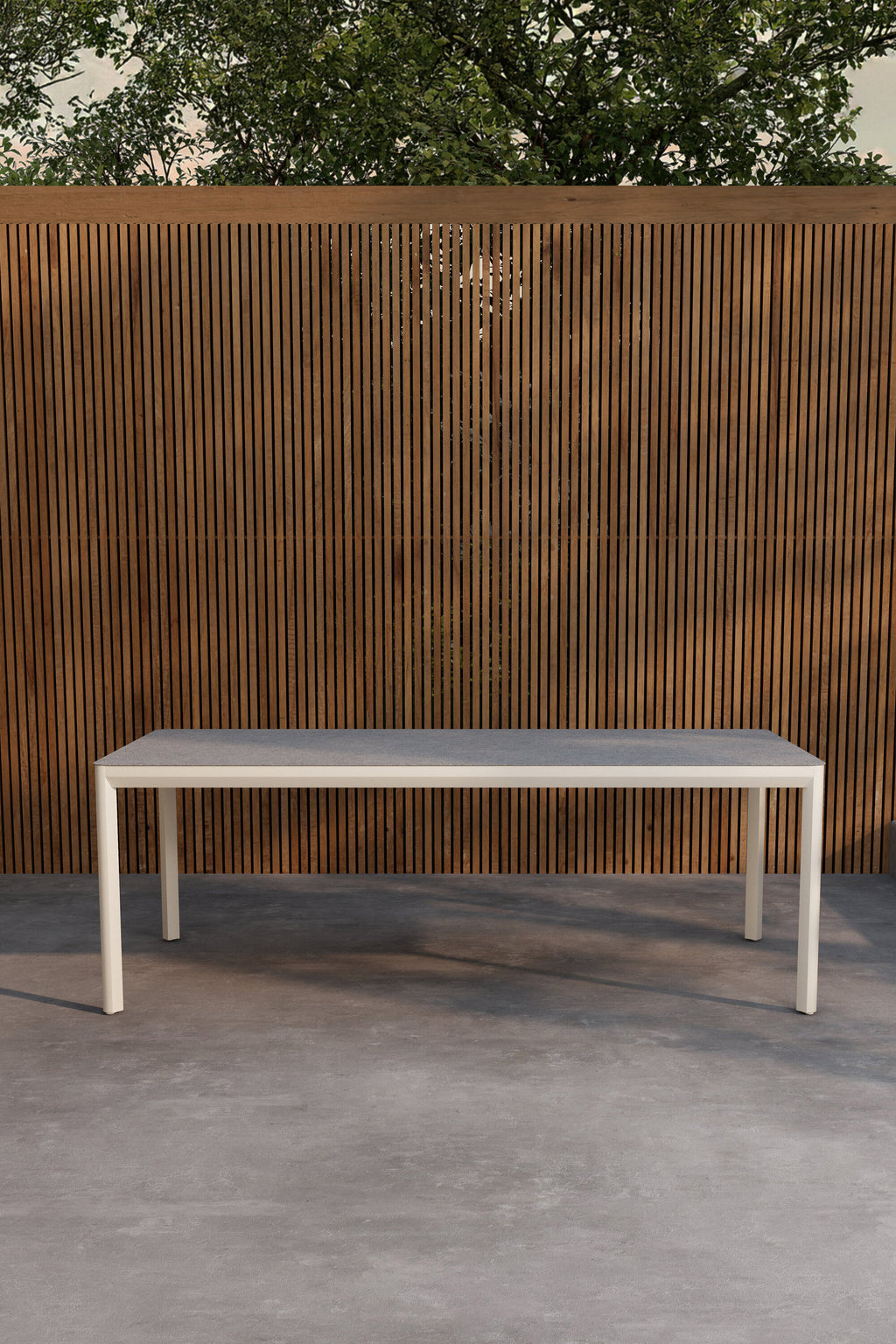 Lino rektangulärt matbord 220x100x74 cm beige aluminium och glaskeramik