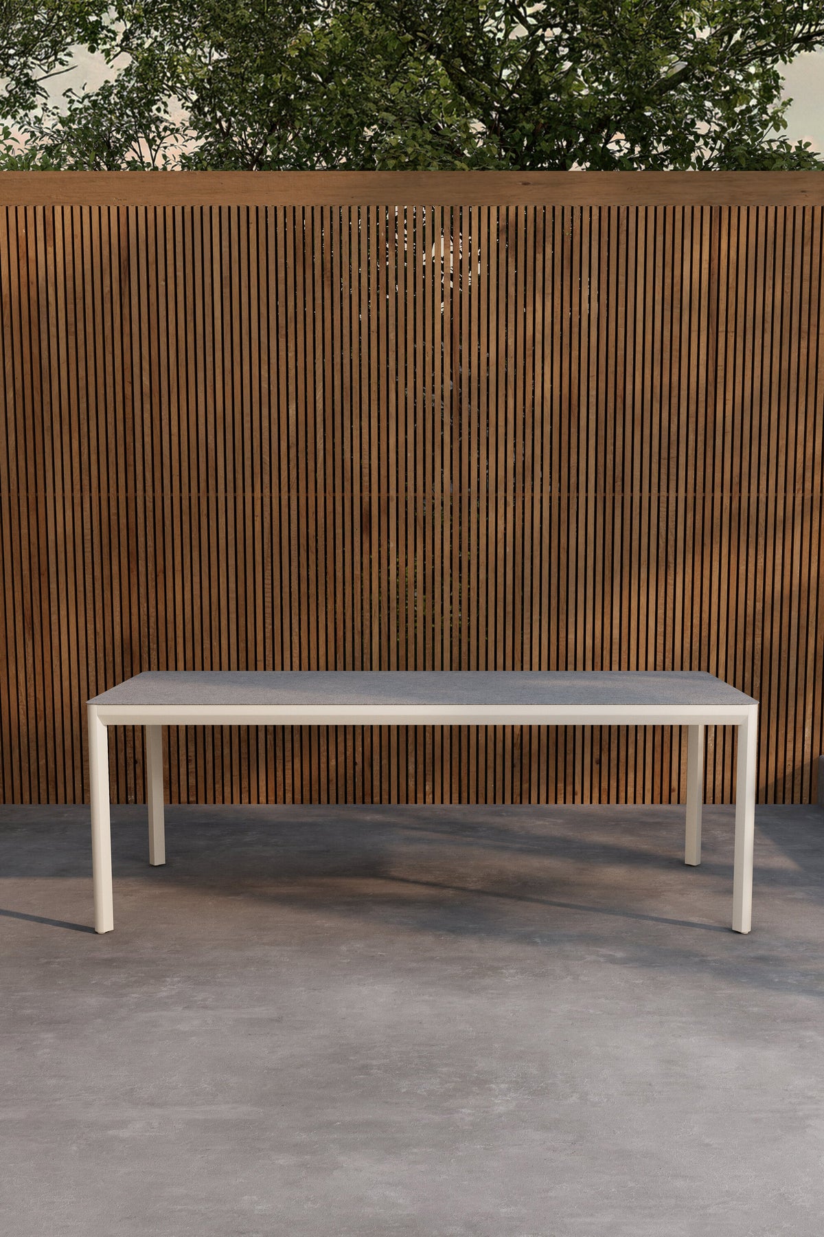 Lino rektangulärt matbord 220x100x74 cm beige aluminium och glaskeramik