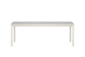 Lino rektangulärt matbord 220x100x74 cm beige aluminium och glaskeramik