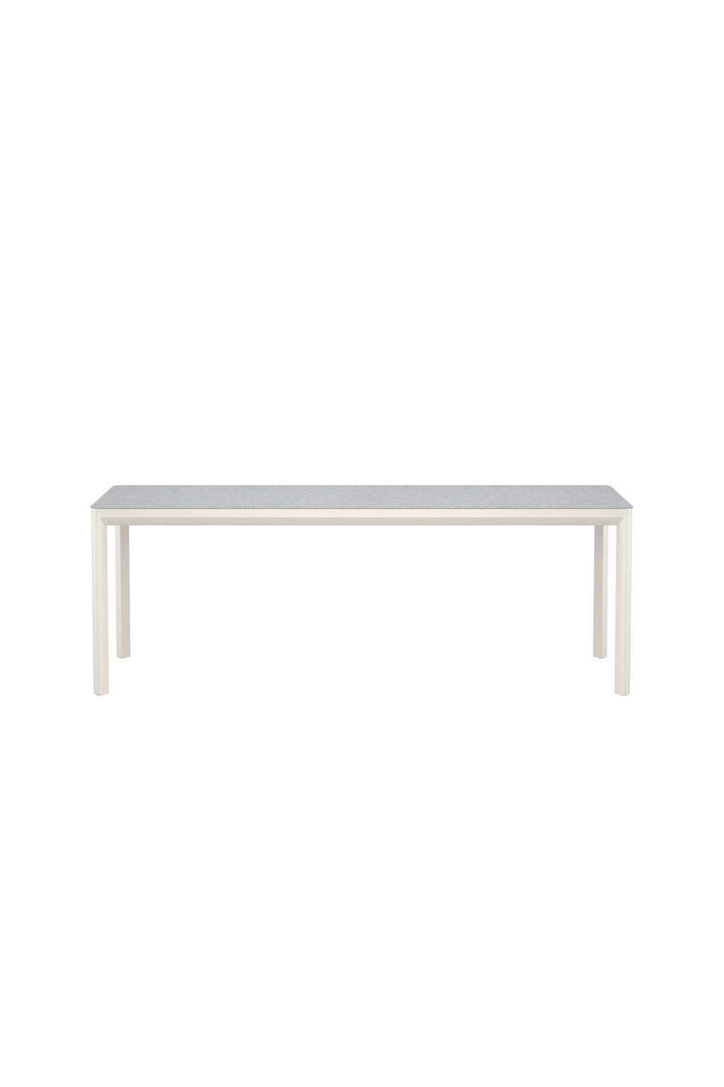 Lino rektangulärt matbord 220x100x74 cm beige aluminium och glaskeramik
