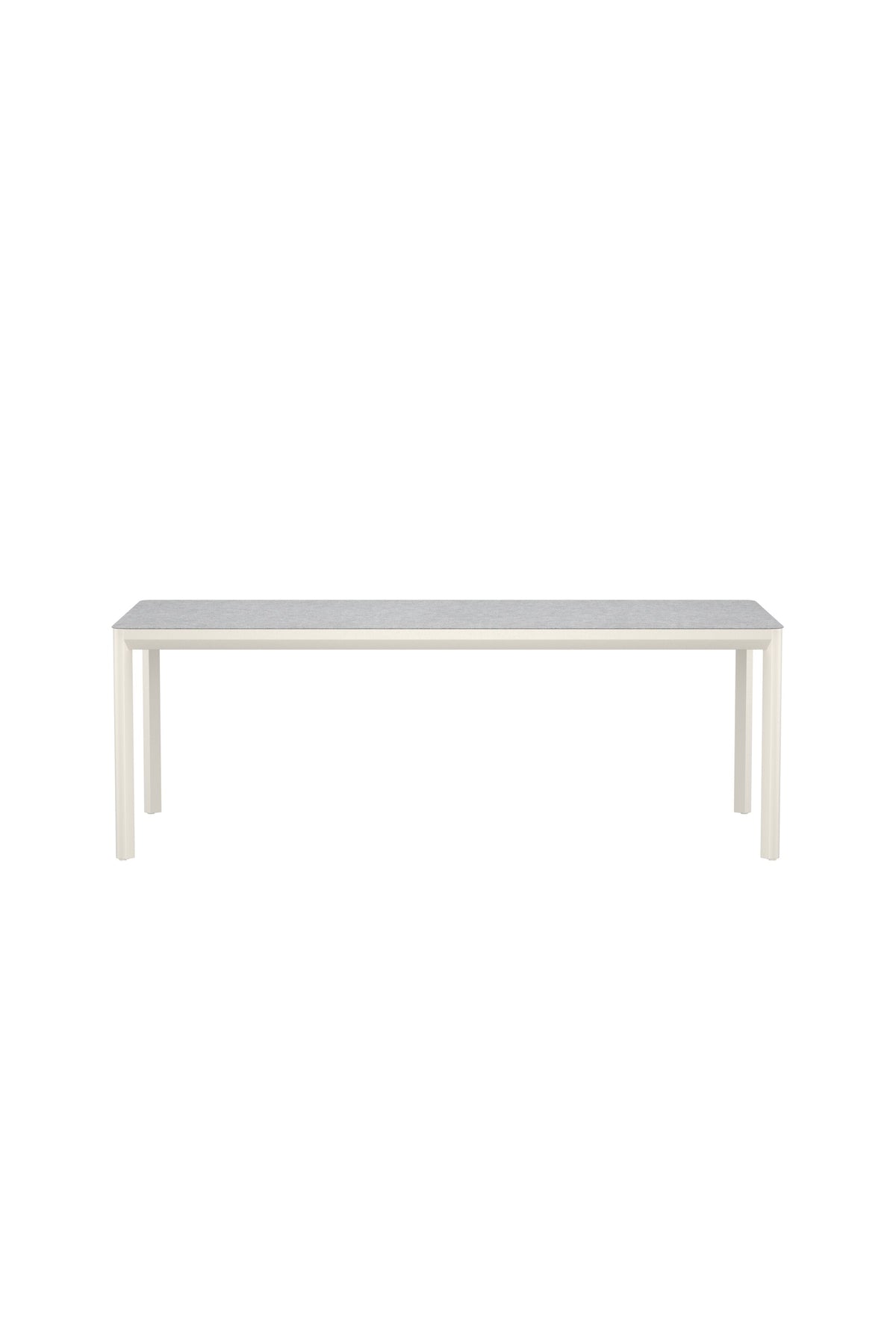 Lino rektangulärt matbord 220x100x74 cm beige aluminium och glaskeramik