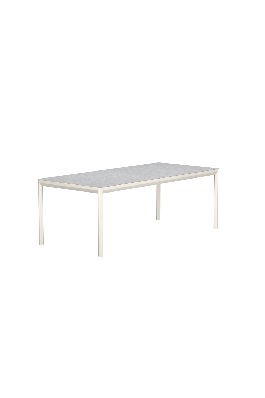 Lino rektangulärt matbord 220x100x74 cm beige aluminium och glaskeramik
