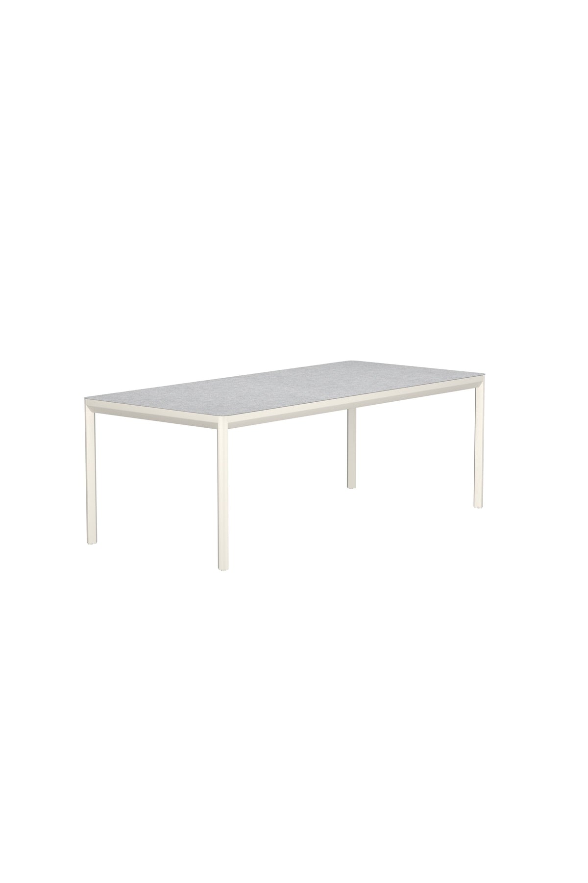 Lino rektangulärt matbord 220x100x74 cm beige aluminium och glaskeramik