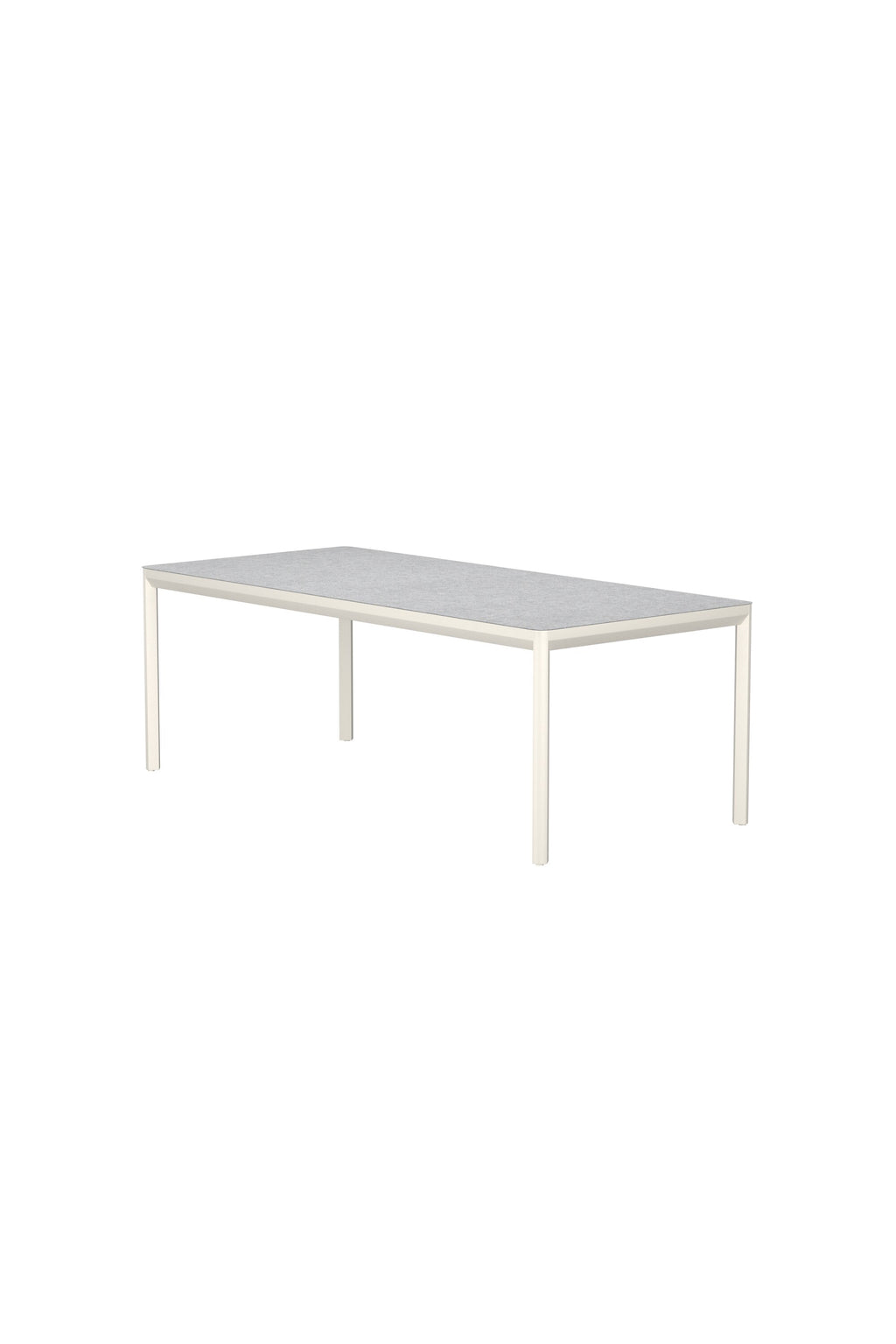 Lino rektangulärt matbord 220x100x74 cm beige aluminium och glaskeramik