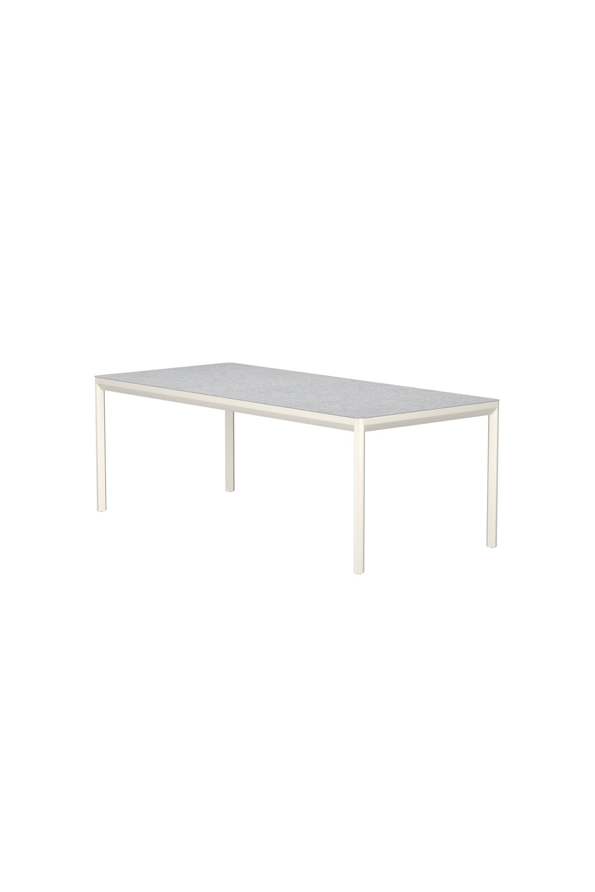 Lino rektangulärt matbord 220x100x74 cm beige aluminium och glaskeramik