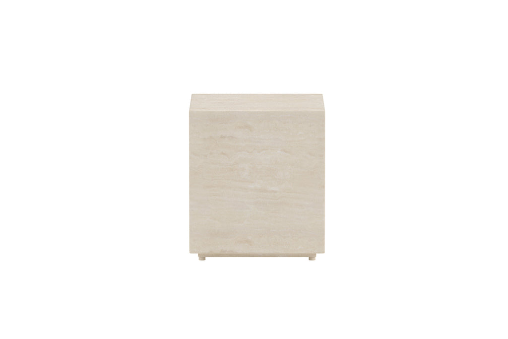 Lissabon sidobord 40x40x45 cm beige