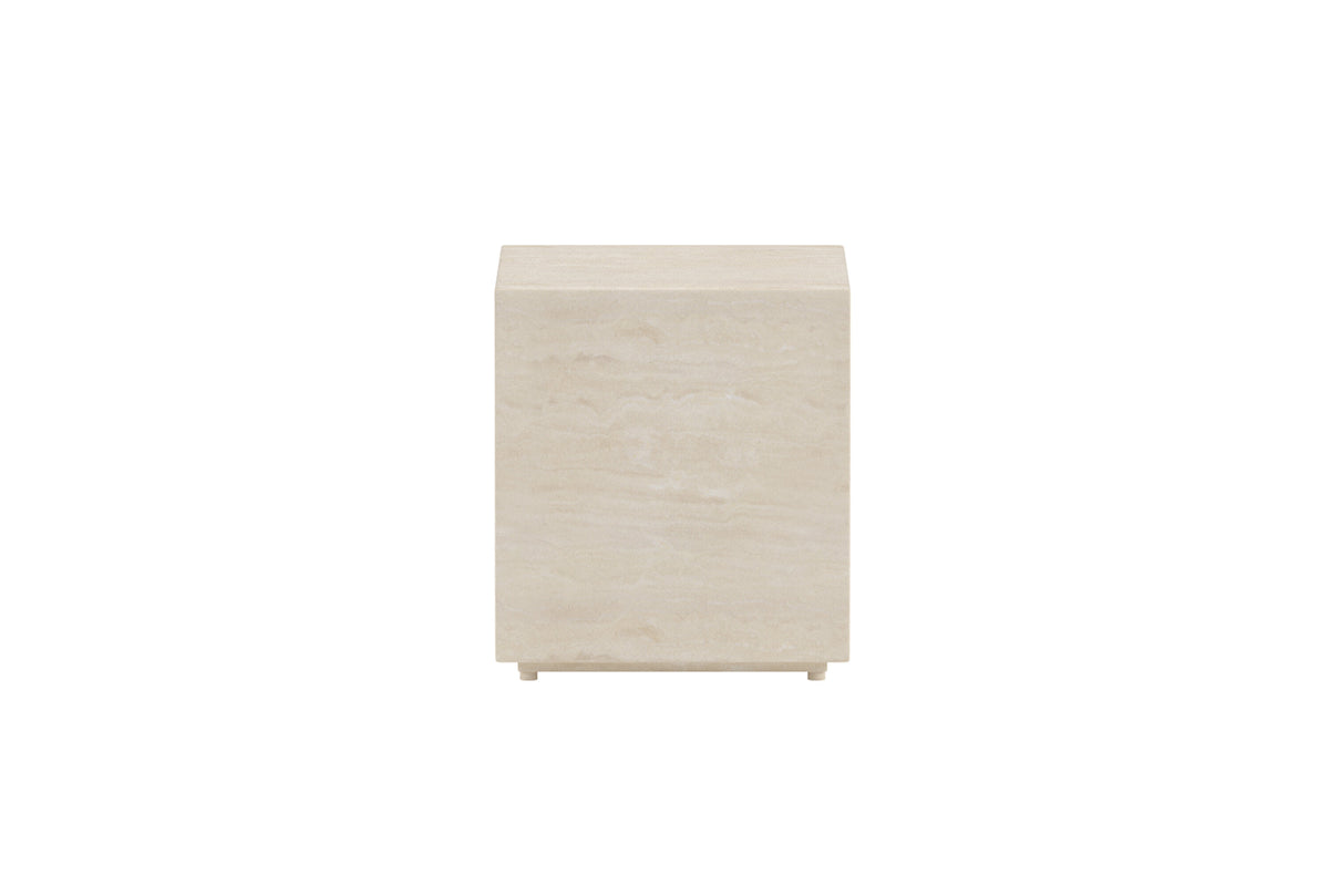 Lissabon sidobord 40x40x45 cm beige