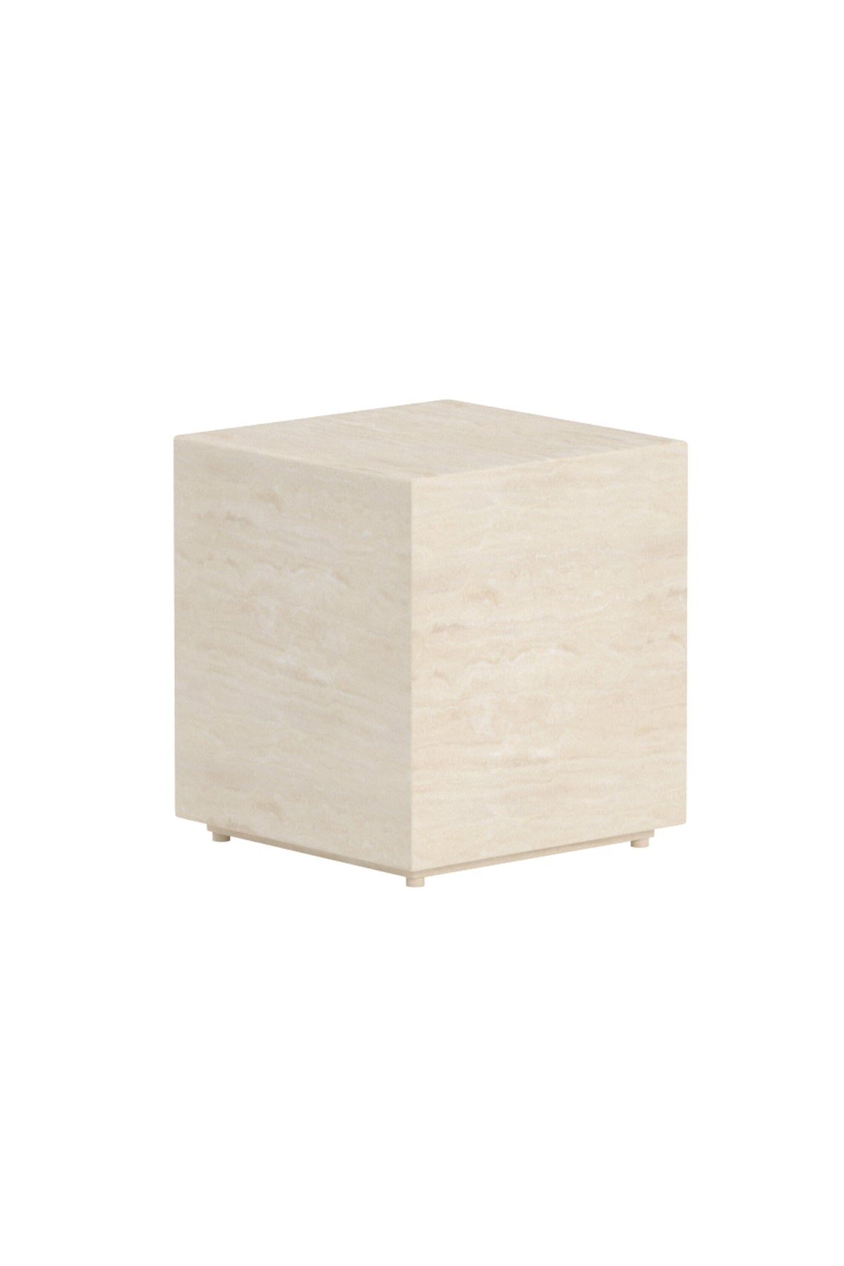 Lissabon sidobord 40x40x45 cm beige