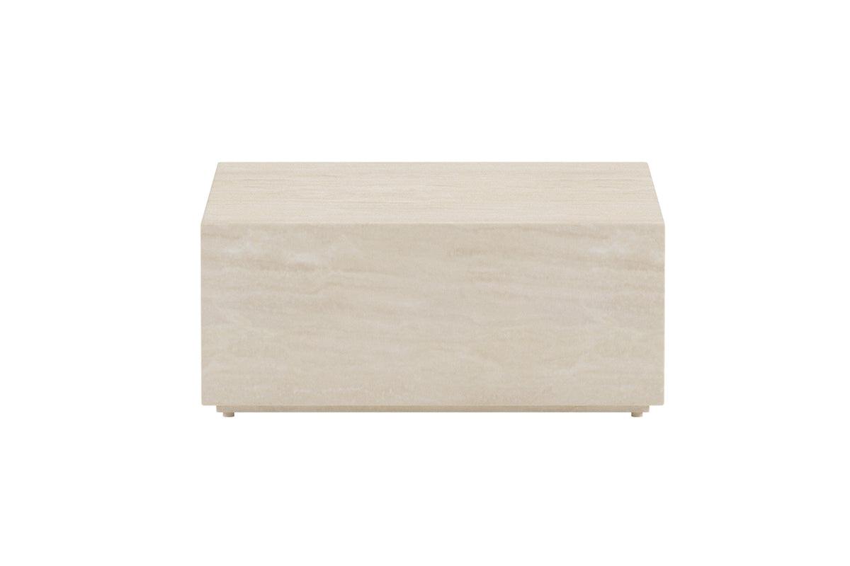 Lissabon sidobord 80x80x35 cm beige