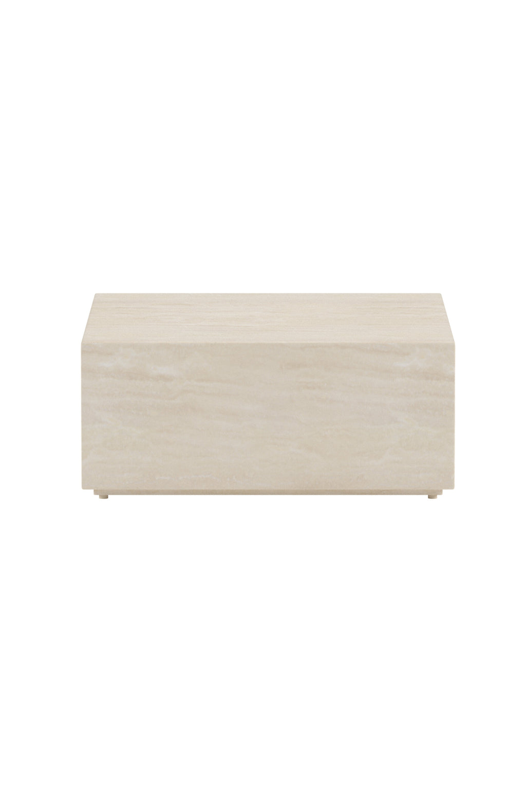 Lissabon sidobord 80x80x35 cm beige