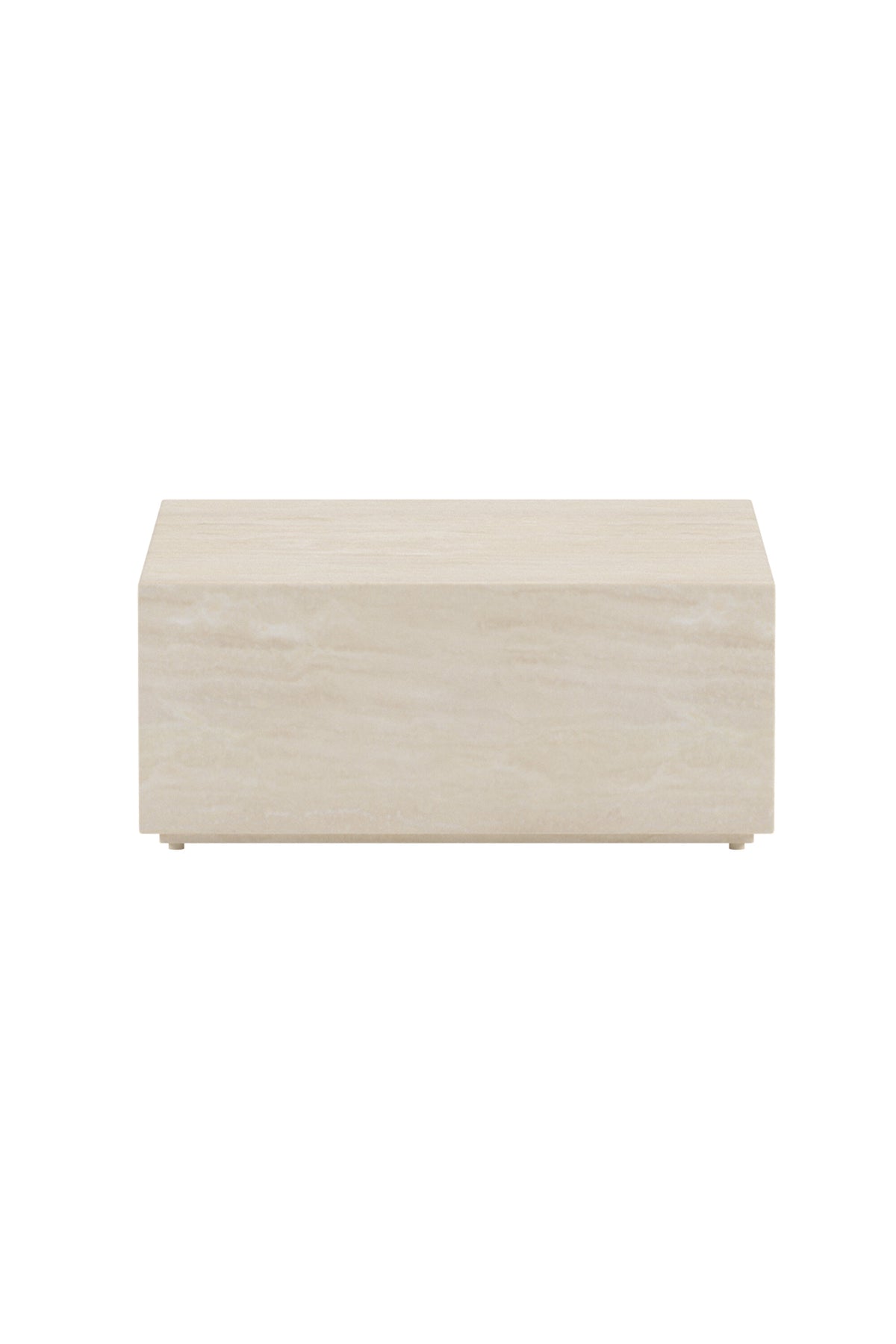 Lissabon sidobord 80x80x35 cm beige