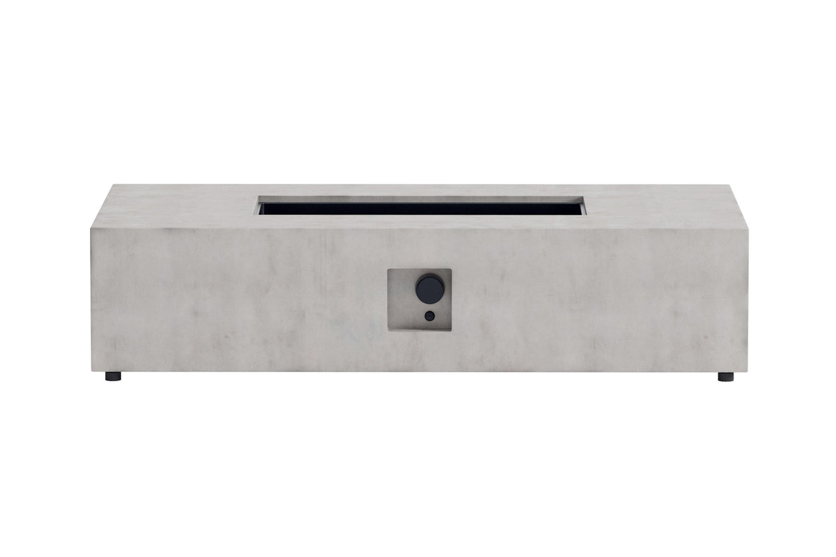 Kea rektangulär eldstad 137x69x31 cm grå
