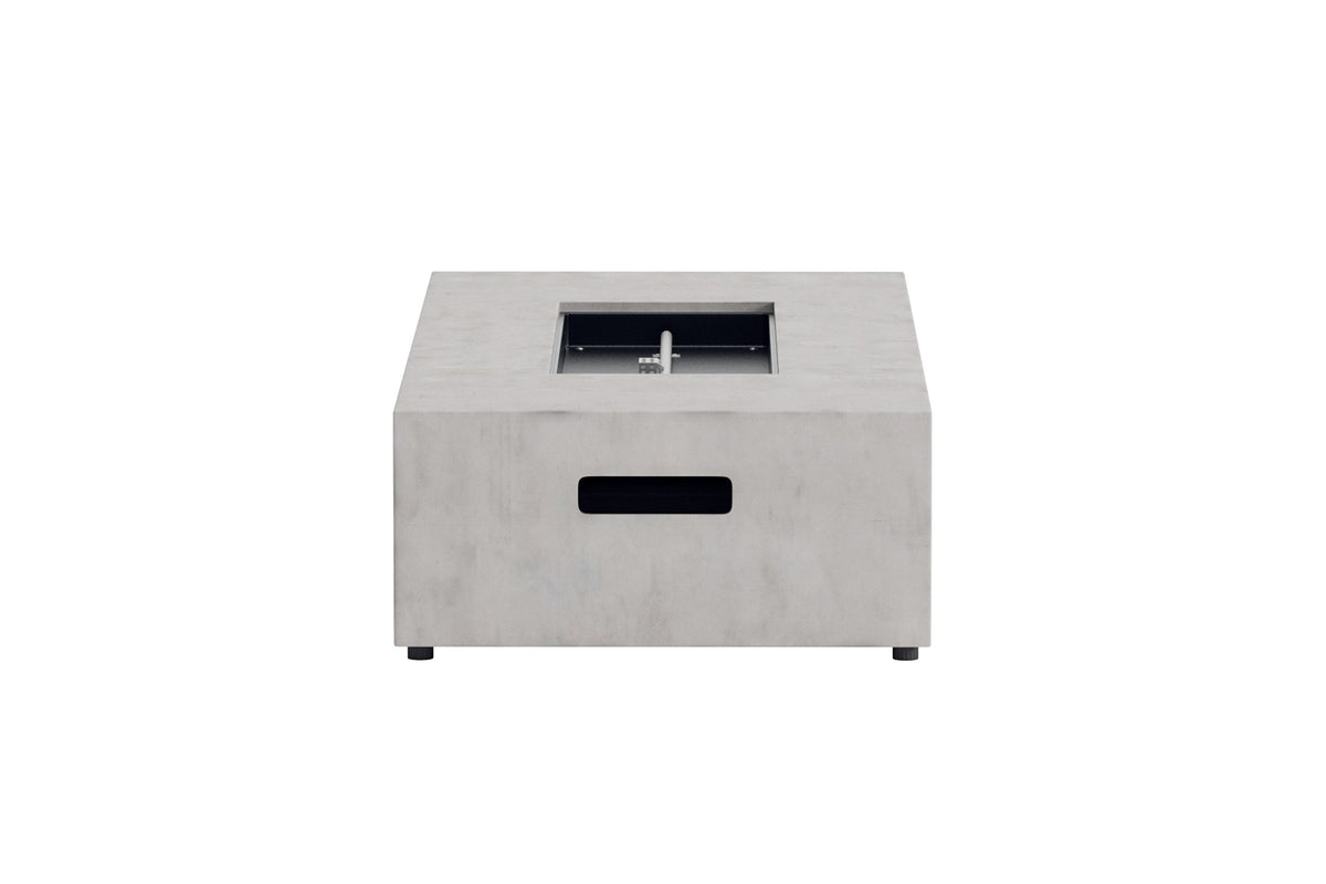 Kea rektangulär eldstad 137x69x31 cm grå