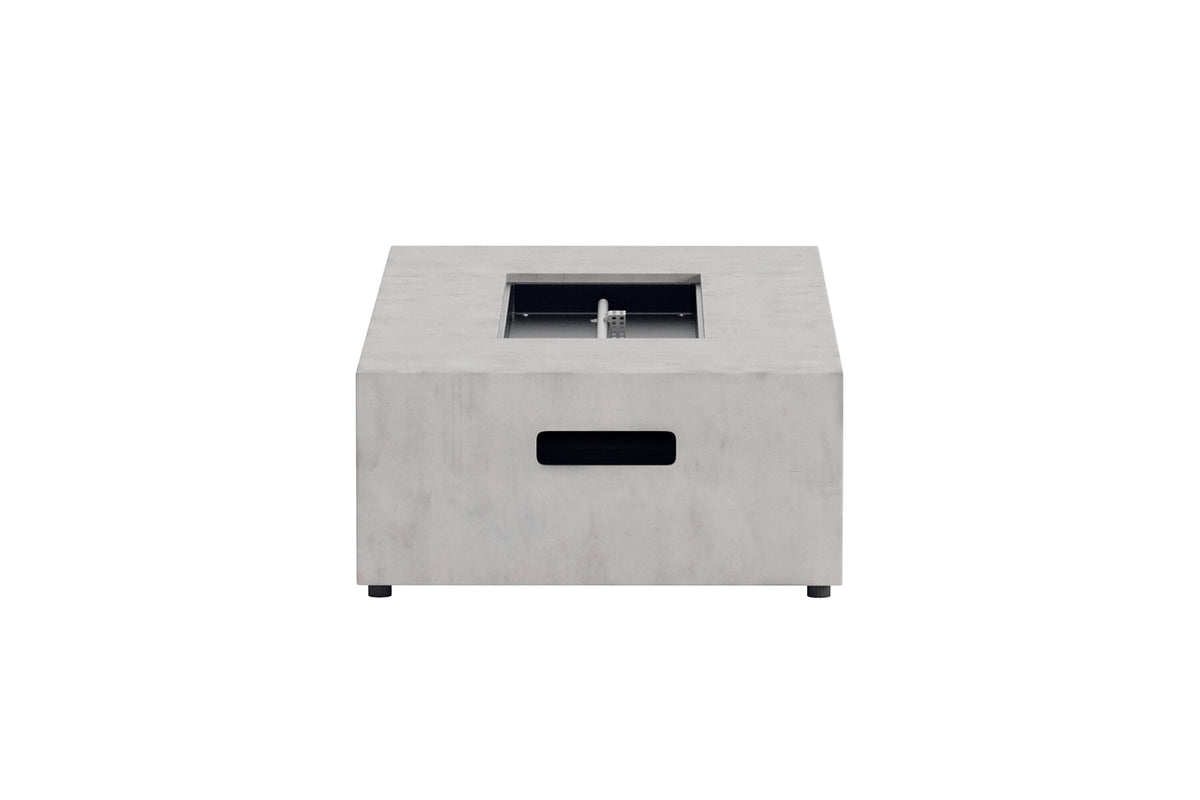 Kea rektangulär eldstad 137x69x31 cm grå