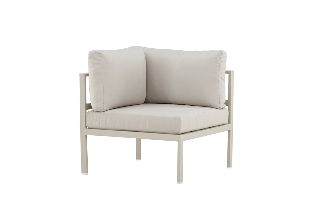 Copacabana hörnmodul beige med beige dynor