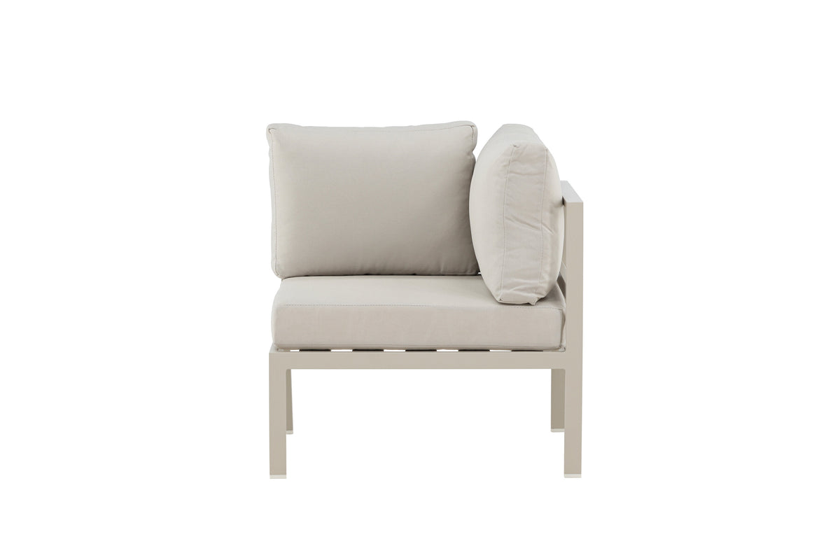 Copacabana hörnmodul beige med beige dynor