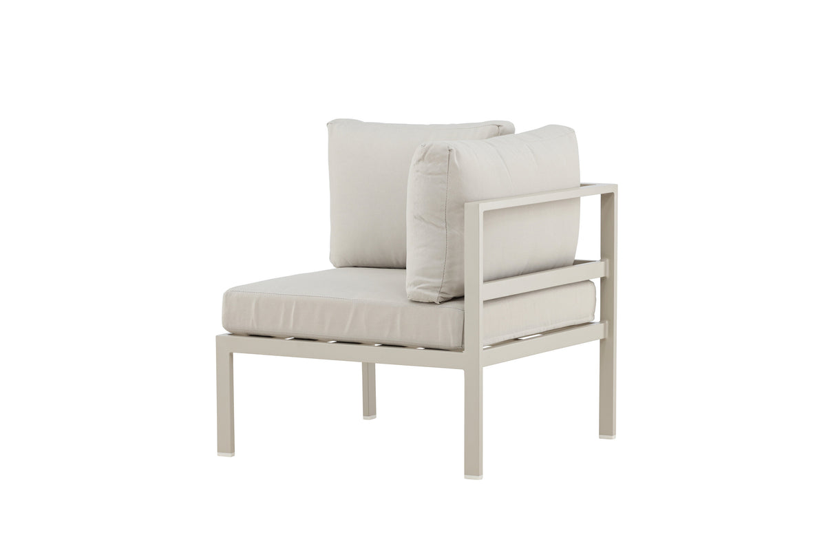 Copacabana hörnmodul beige med beige dynor