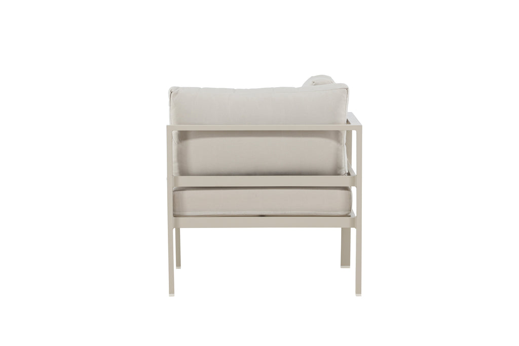 Copacabana hörnmodul beige med beige dynor