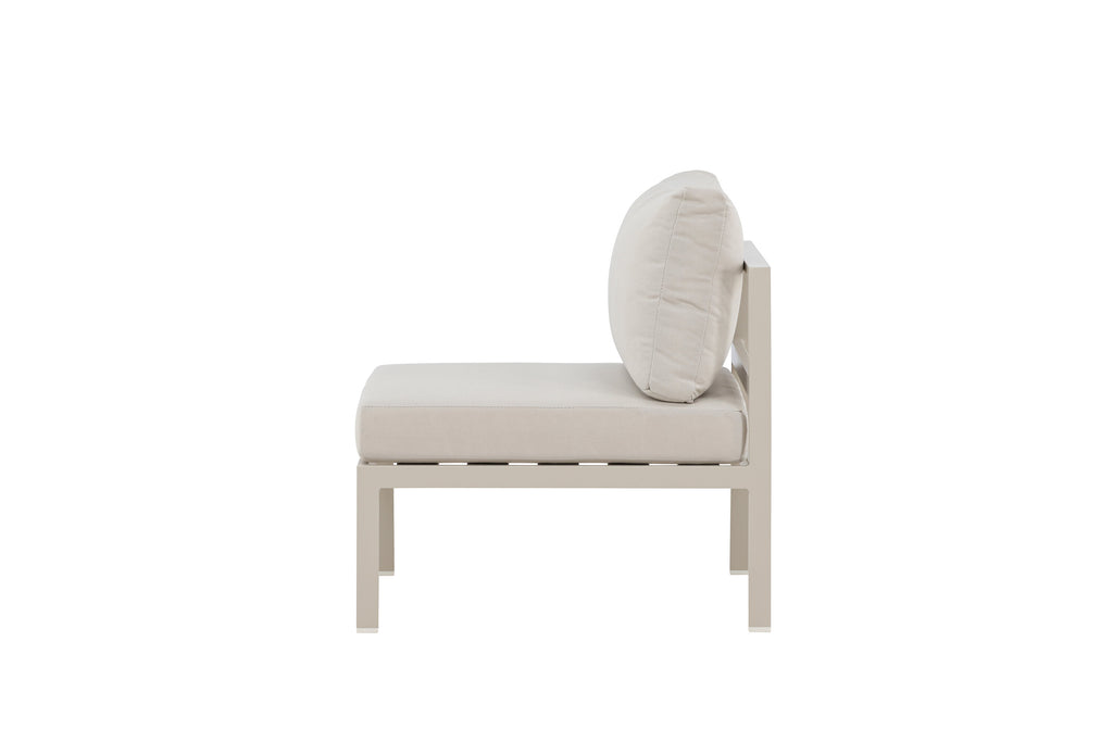 Copacabana mittmodul beige med beige dynor
