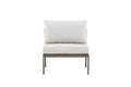 Copacabana mittmodul brun med beige dynor