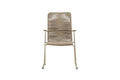 Bois matstol beige med beige rep