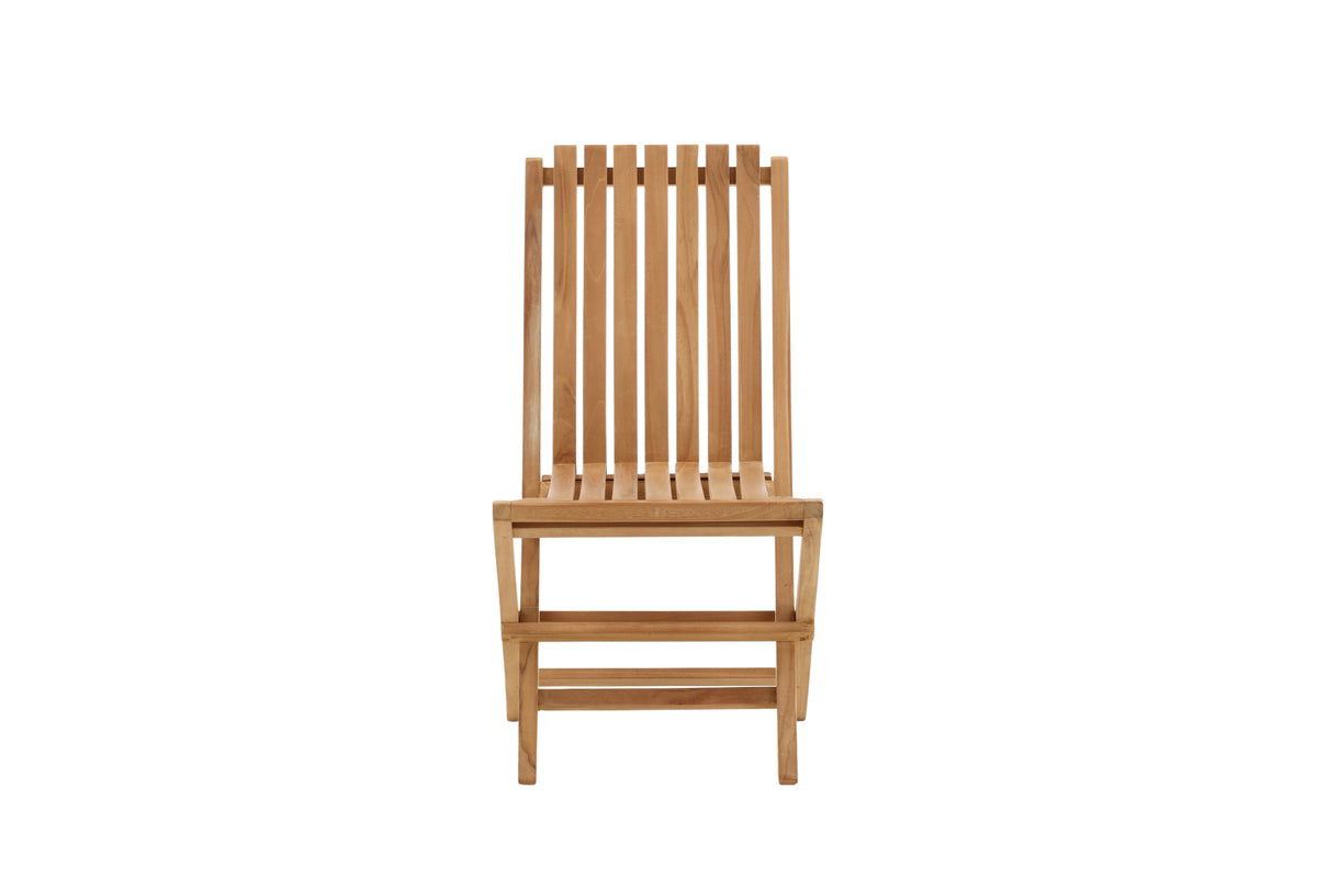 Ghana hopfällbar matstol i naturfärgad teak
