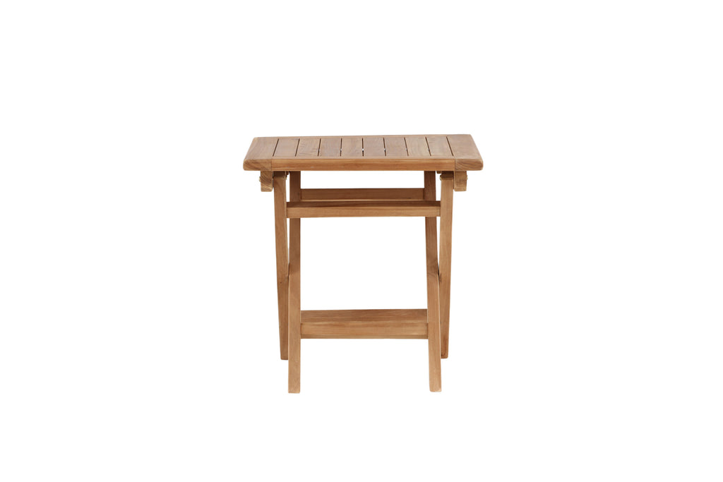 Kenya soffbord 50x50 cm i naturfärgad teak