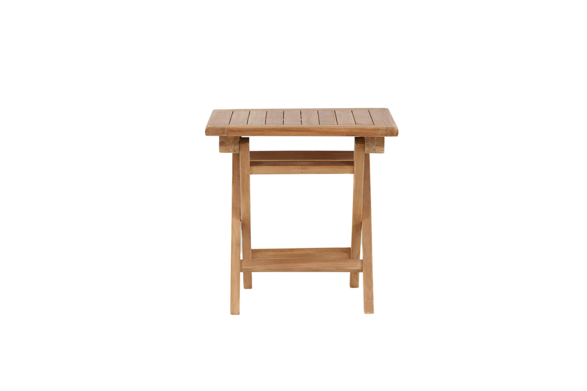 Kenya soffbord 50x50 cm i naturfärgad teak