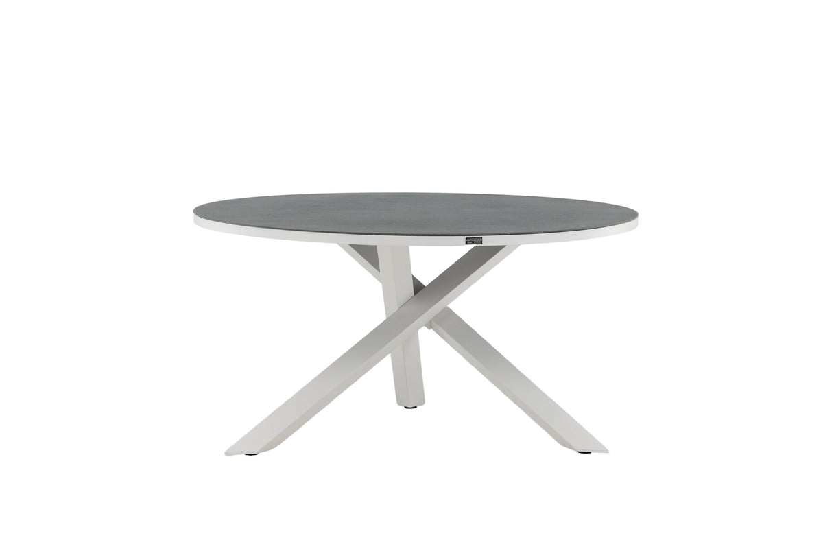 Copacabana runt matbord Ø140 cm vit/grå