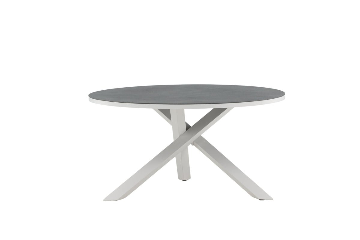 Copacabana runt matbord Ø140 cm vit/grå