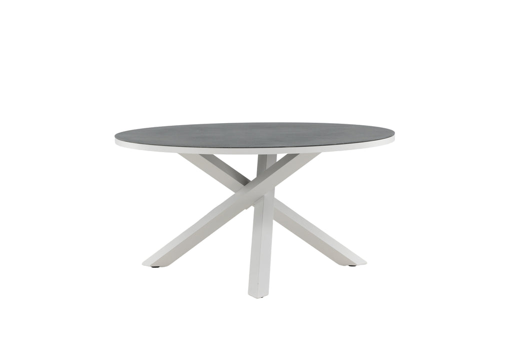 Copacabana runt matbord Ø140 cm vit/grå