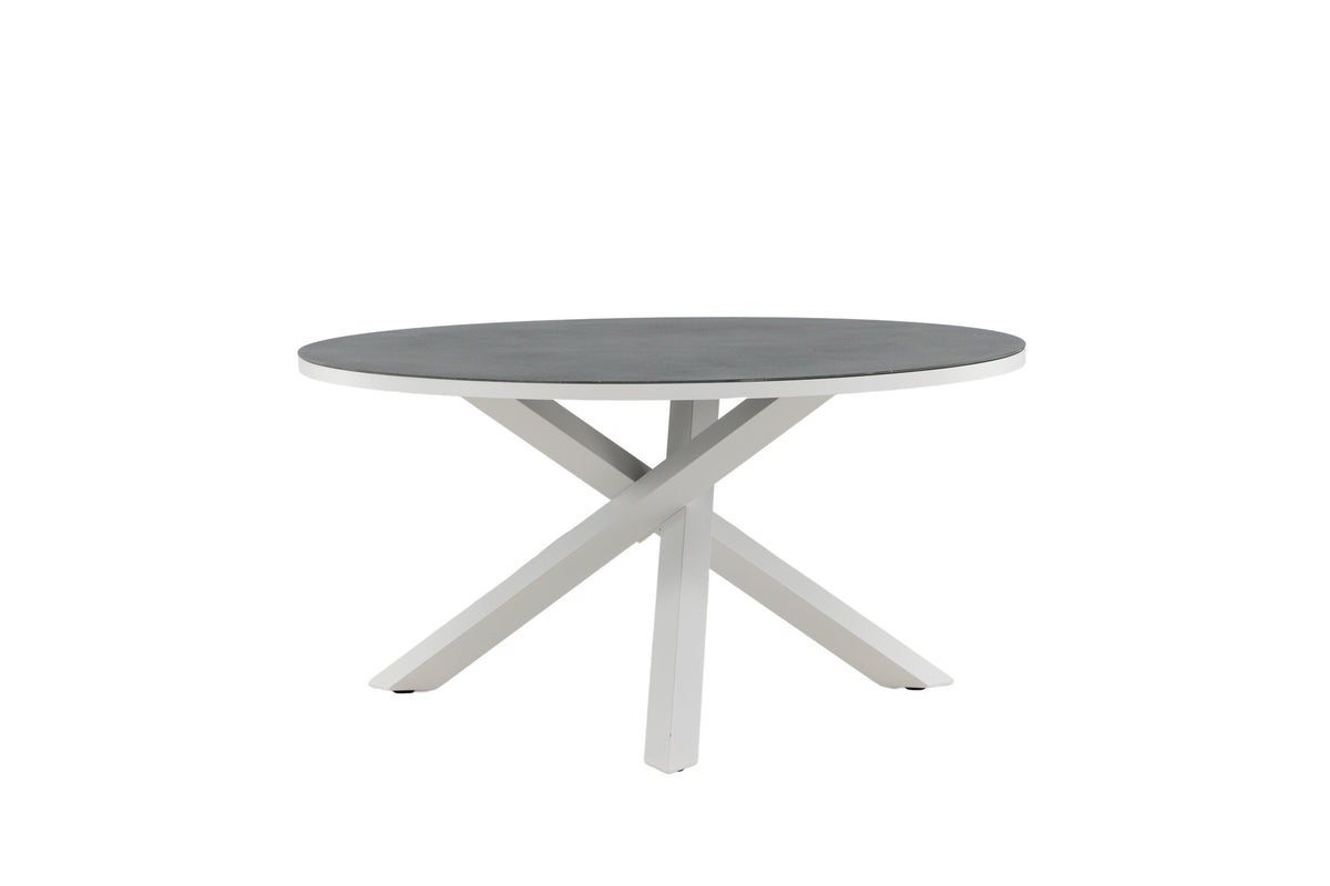 Copacabana runt matbord Ø140 cm vit/grå