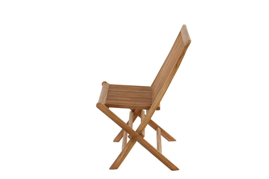 Ghana hopfällbar bänk i naturfärgad teak