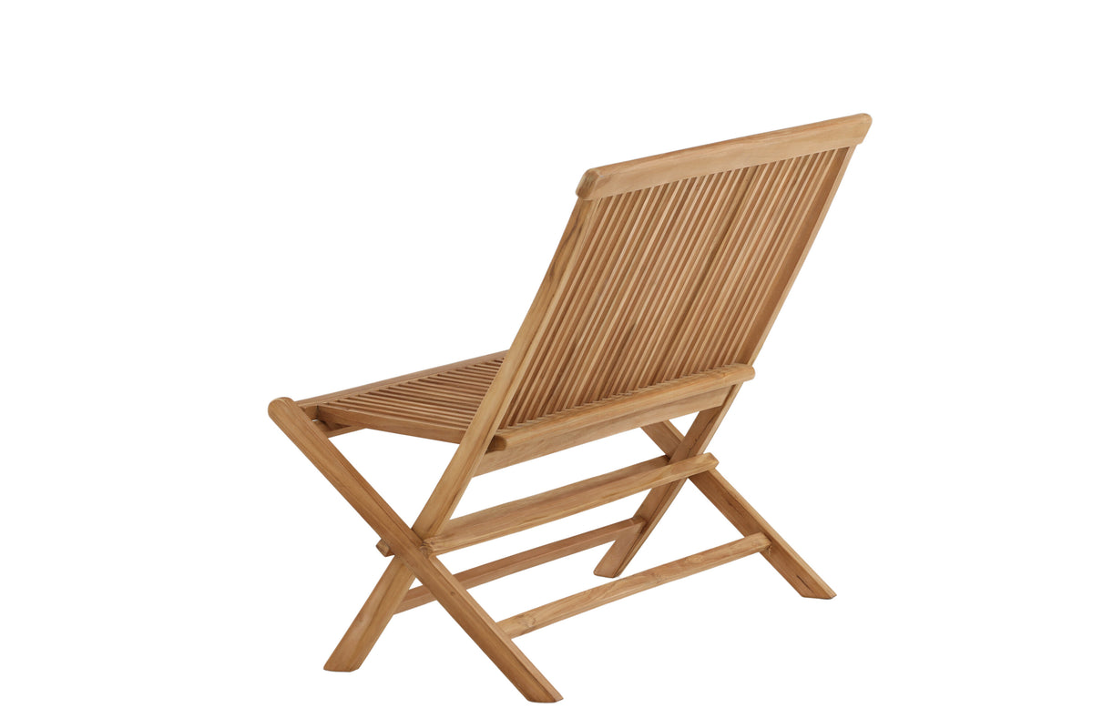 Ghana hopfällbar bänk i naturfärgad teak