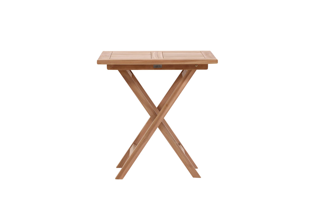 Kenya cafébord 70x70 cm i naturfärgad teak