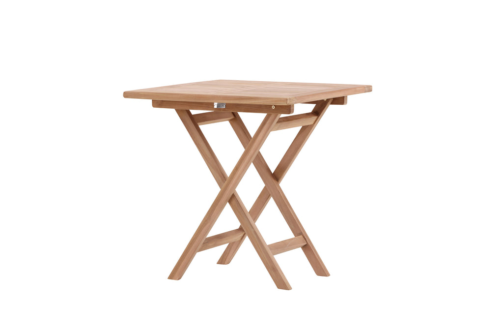 Kenya cafébord 70x70 cm i naturfärgad teak