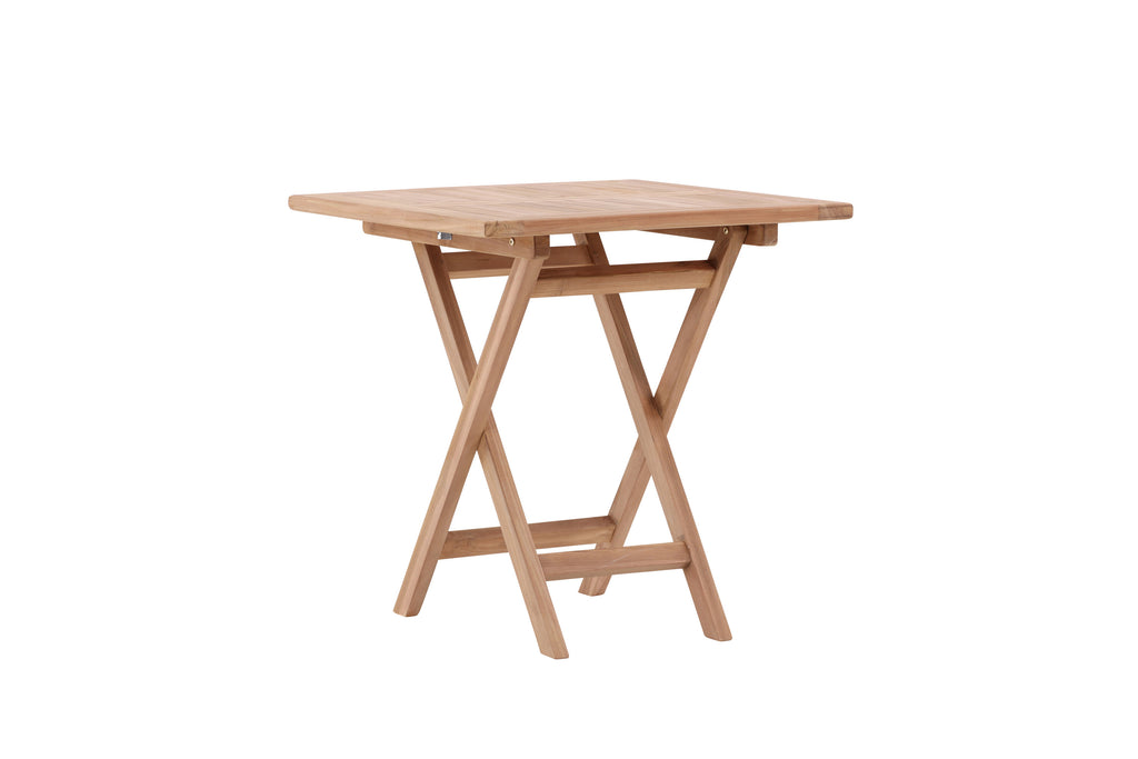 Kenya cafébord 70x70 cm i naturfärgad teak