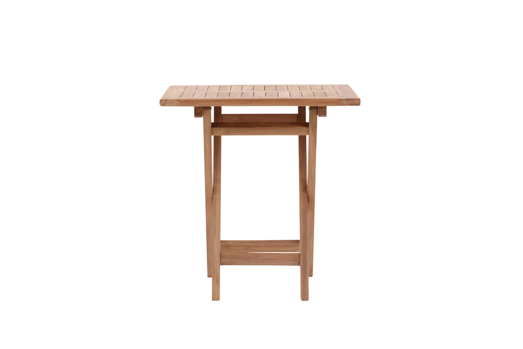 Kenya cafébord 70x70 cm i naturfärgad teak