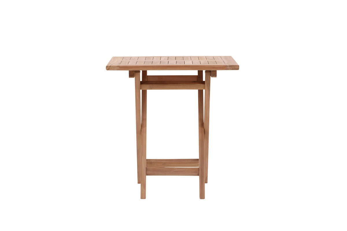 Kenya cafébord 70x70 cm i naturfärgad teak