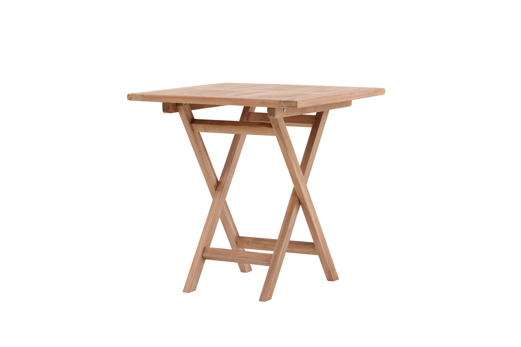 Kenya cafébord 70x70 cm i naturfärgad teak