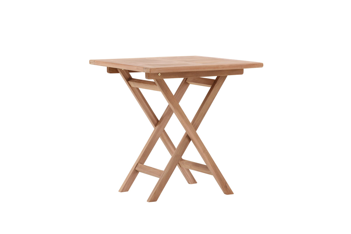 Kenya cafébord 70x70 cm i naturfärgad teak