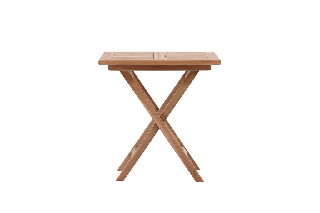Kenya cafébord 70x70 cm i naturfärgad teak