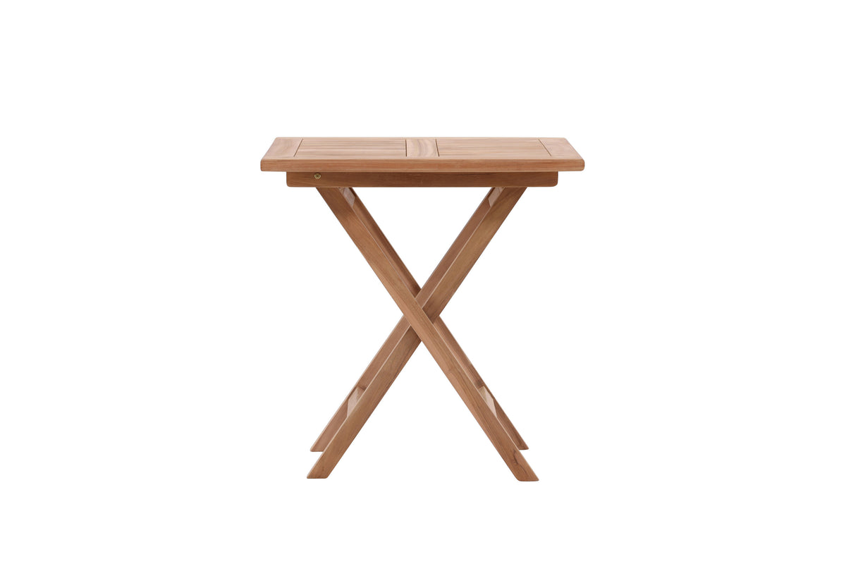 Kenya cafébord 70x70 cm i naturfärgad teak