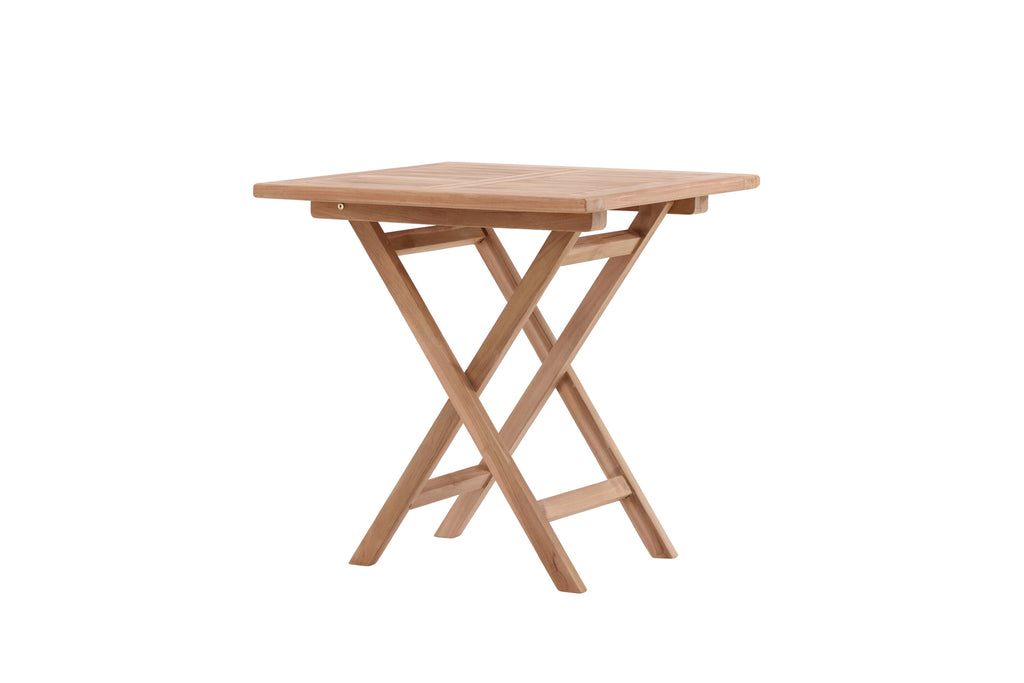 Kenya cafébord 70x70 cm i naturfärgad teak